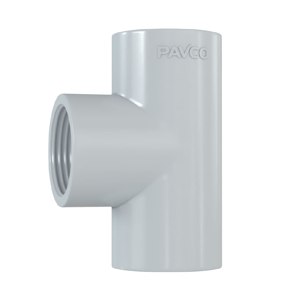 Tee 3/4" Agua Fría con Rosca Pavco