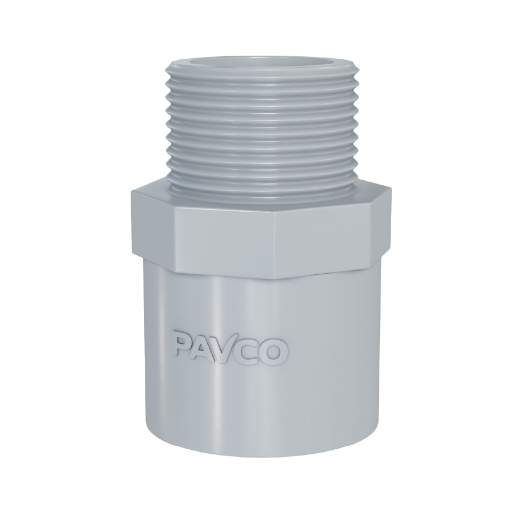 Adaptador PVC Pavco 1 1/2 Presión Modelo 968925 Gris Pesado