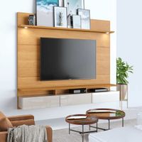 CENTRO DE ENTRETENIMIENTO PANEL DECORE LED DELUXE 2.2 NATURE OFF WHITE