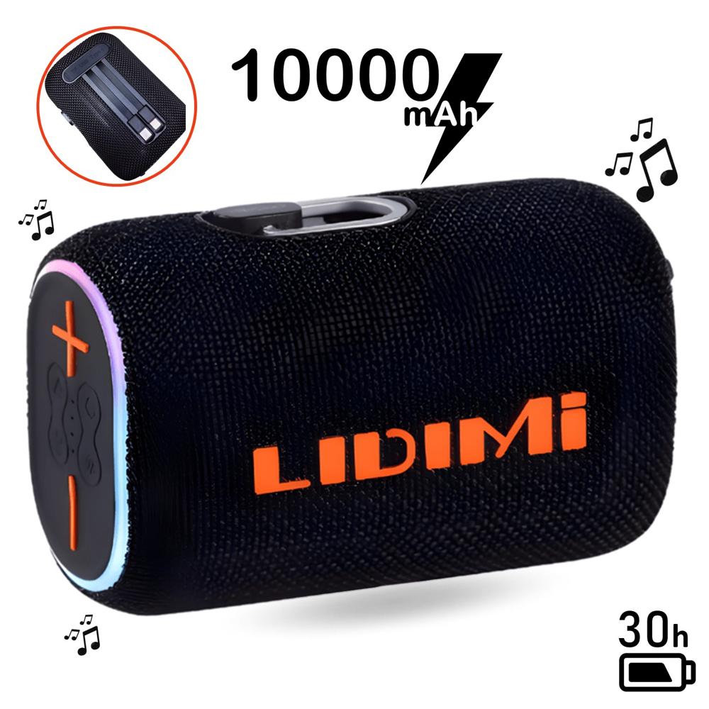 Parlante Power Bank Lidimi LD-S706 Radio FM USB 10000mAh