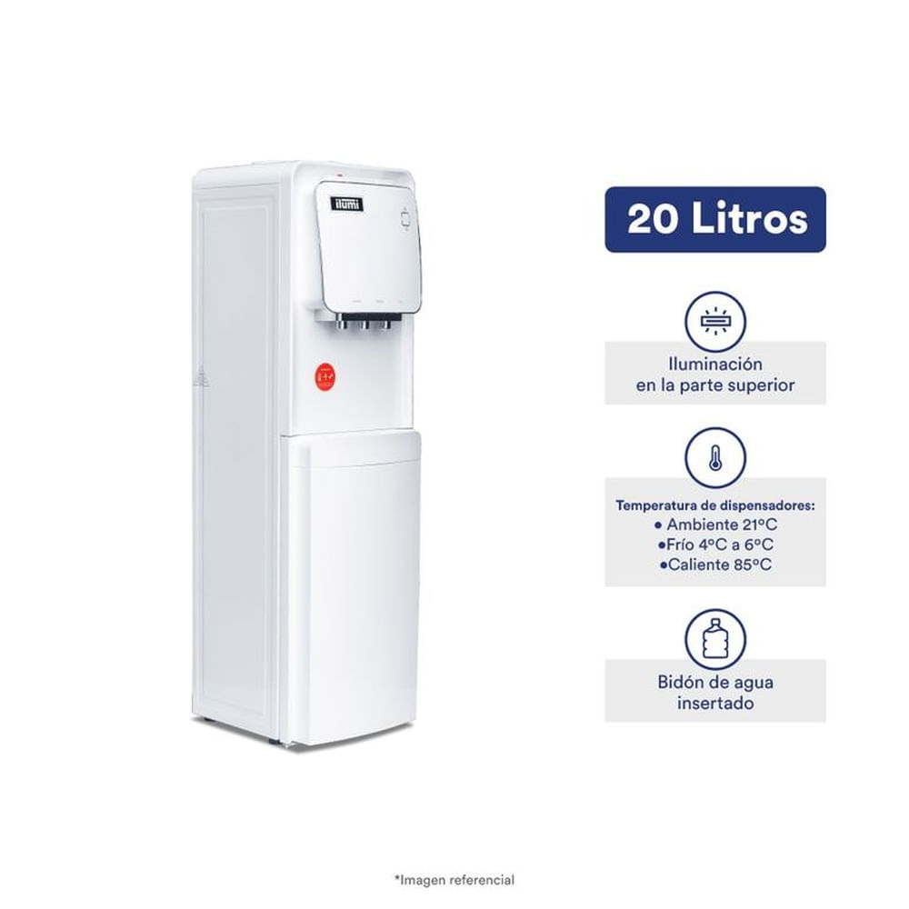 DISPENSADOR DE AGUA ILUMI CON FRIOBAR INTEGRADO