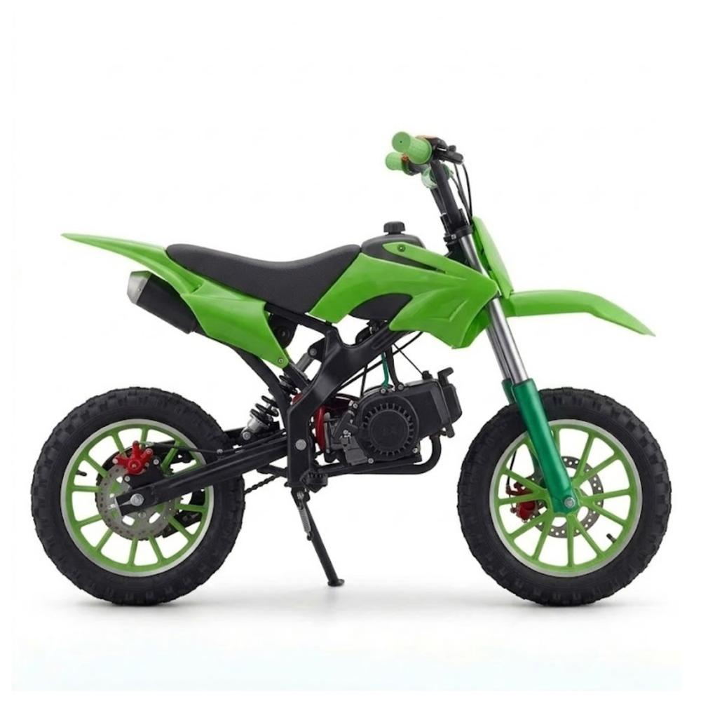 MINIMOTO MOTOCROSS PARA NIÑOS Y NIÑAS 49CC 2 TIEMPOS VERDE SST