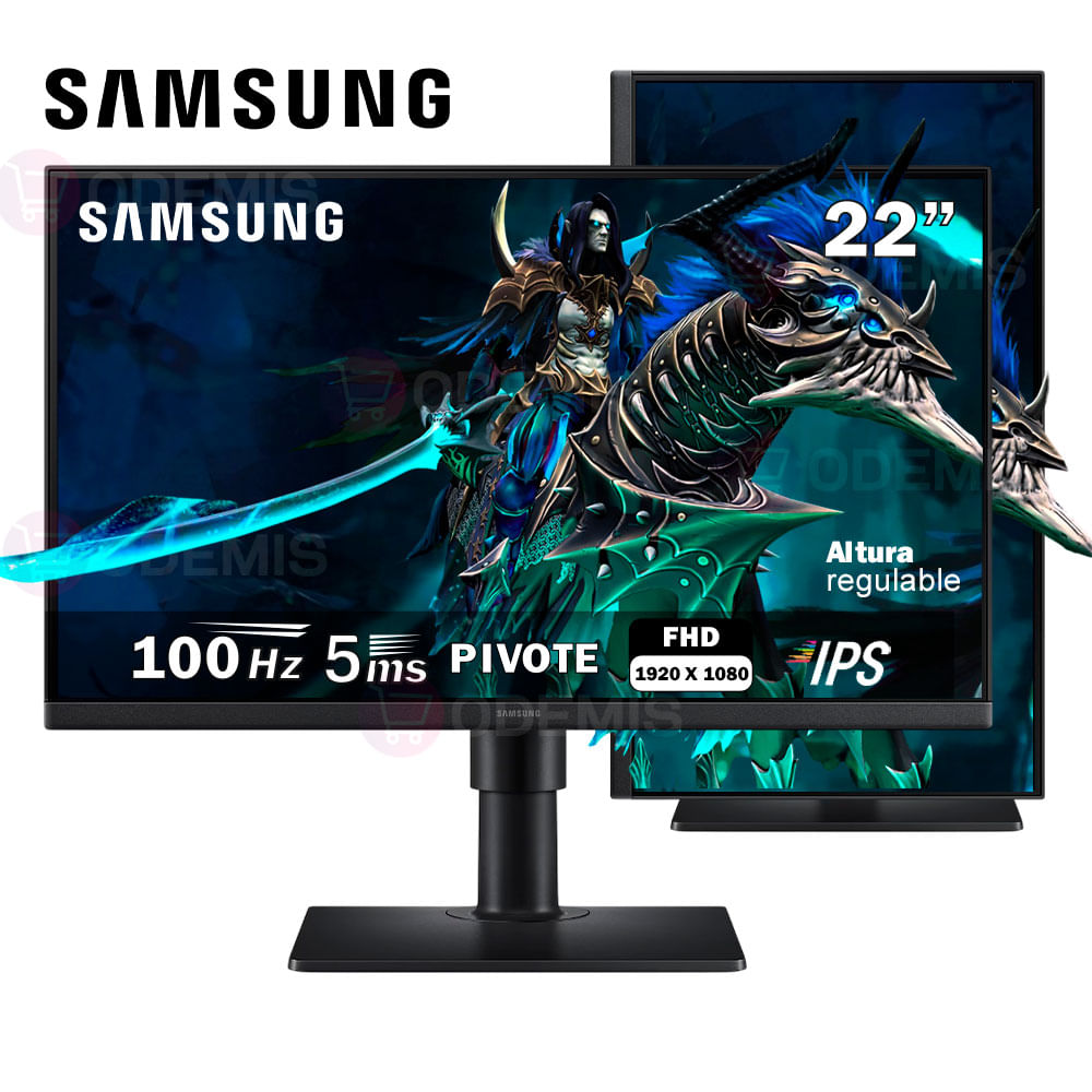 MONITOR SAMSUNG LS22D400GALXPE Essential S4 22 IPS FHD 100Hz 5ms Pivote