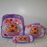 Mochila Escolar Capibara Lila