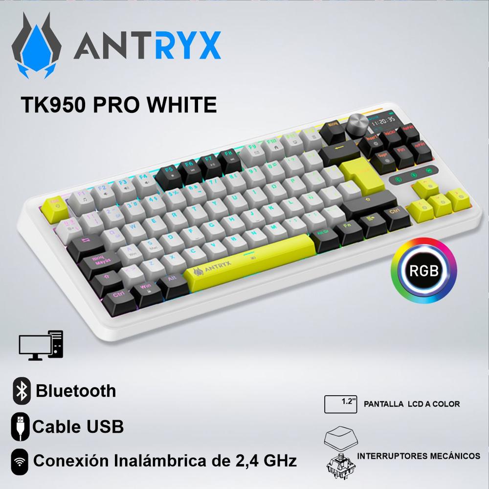 TECLADO GAMER ANTRYX TK950 PRO WHITE