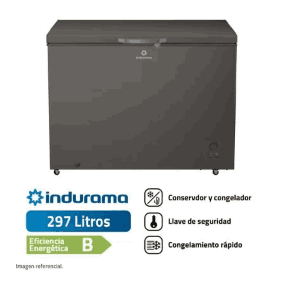 Congeladora Indurama 297L Defrost CI-320DG Gris