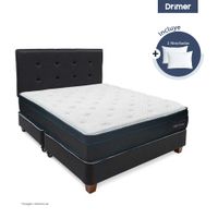 Dormitorio DRIMER Gravity Antiacaros Queen  + 2 Almohadas
