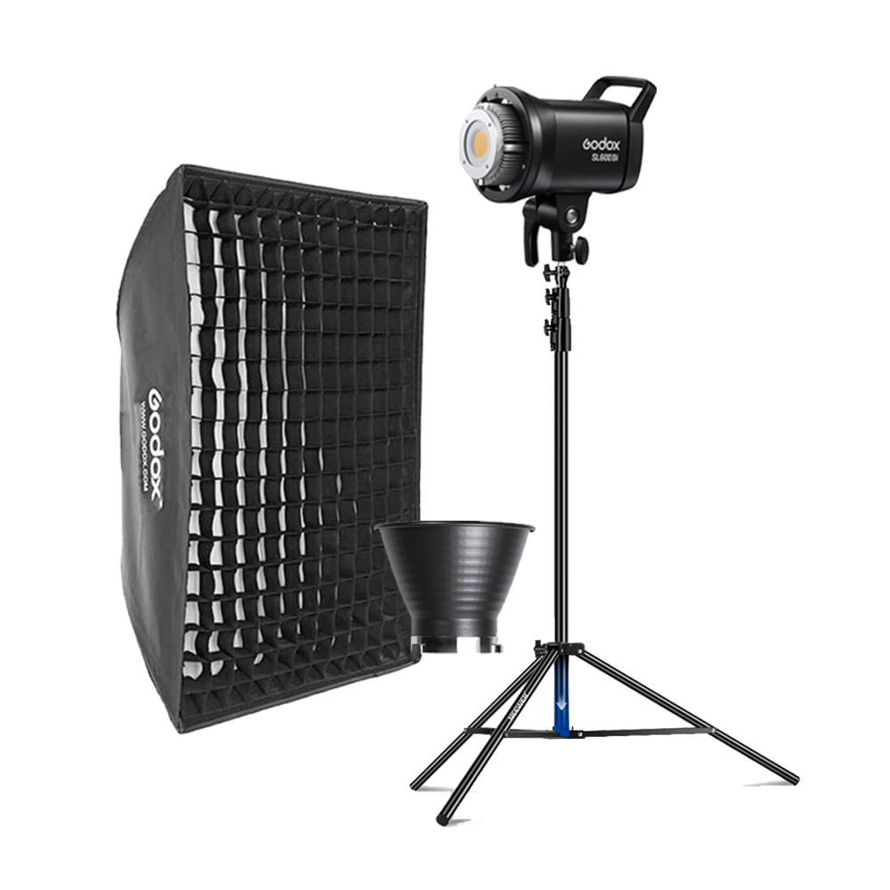 Luz Continua Godox SL60IIBI - Parante - Softbox FW80120