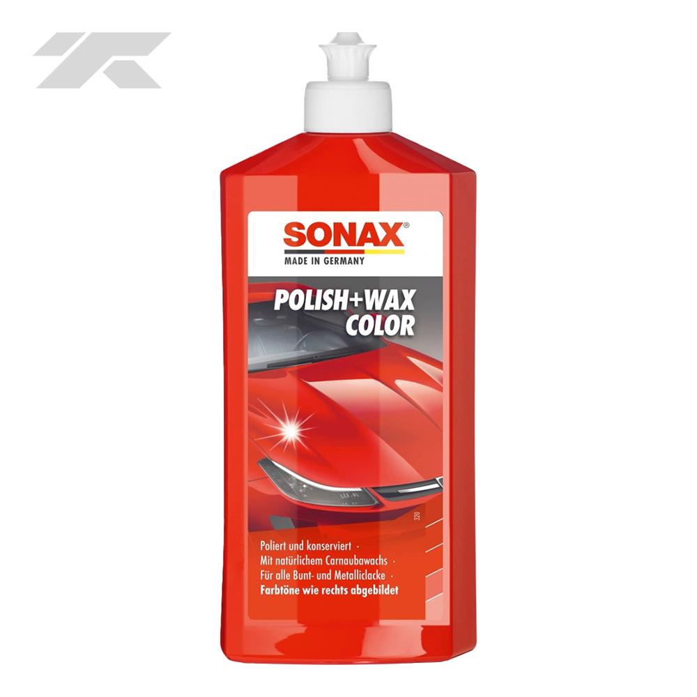 Cera Sonax Polish mas Wax Color Rojo 500 ml