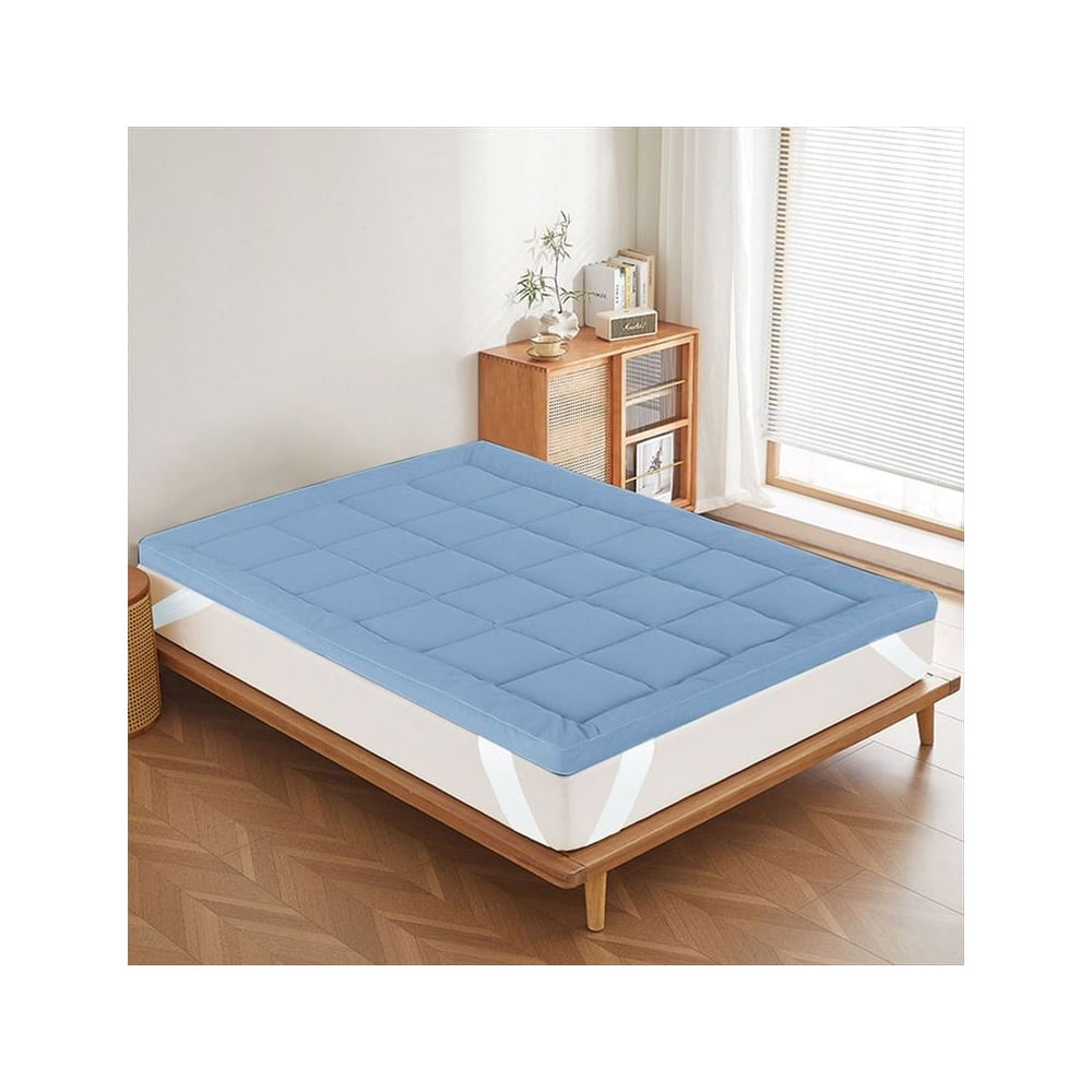 PROTECTOR DE COLCHÓN ACOLCHADO IMPERMEABLE 2 PLAZAS CASATEX TOPPER