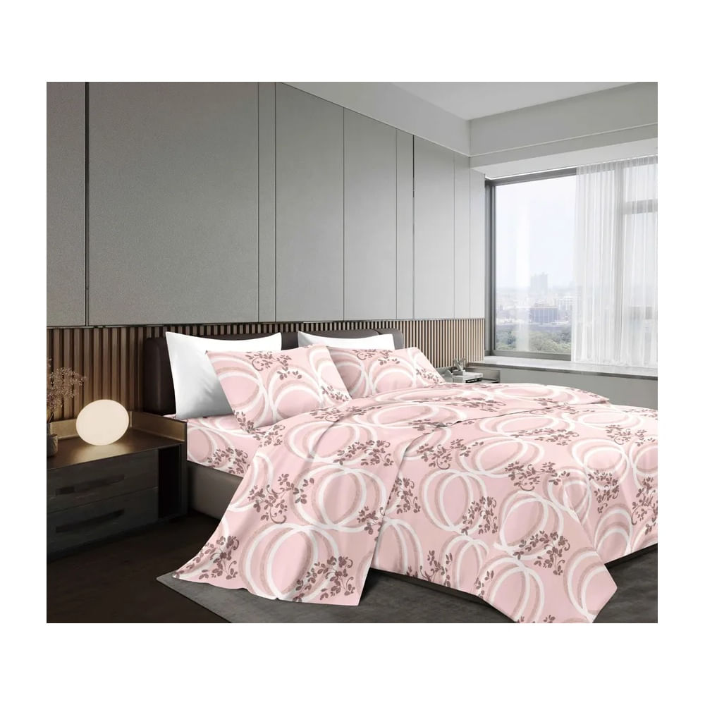 JUEGO DE SÁBANAS 4 PIEZAS 1800 HILOS 2 PLAZAS