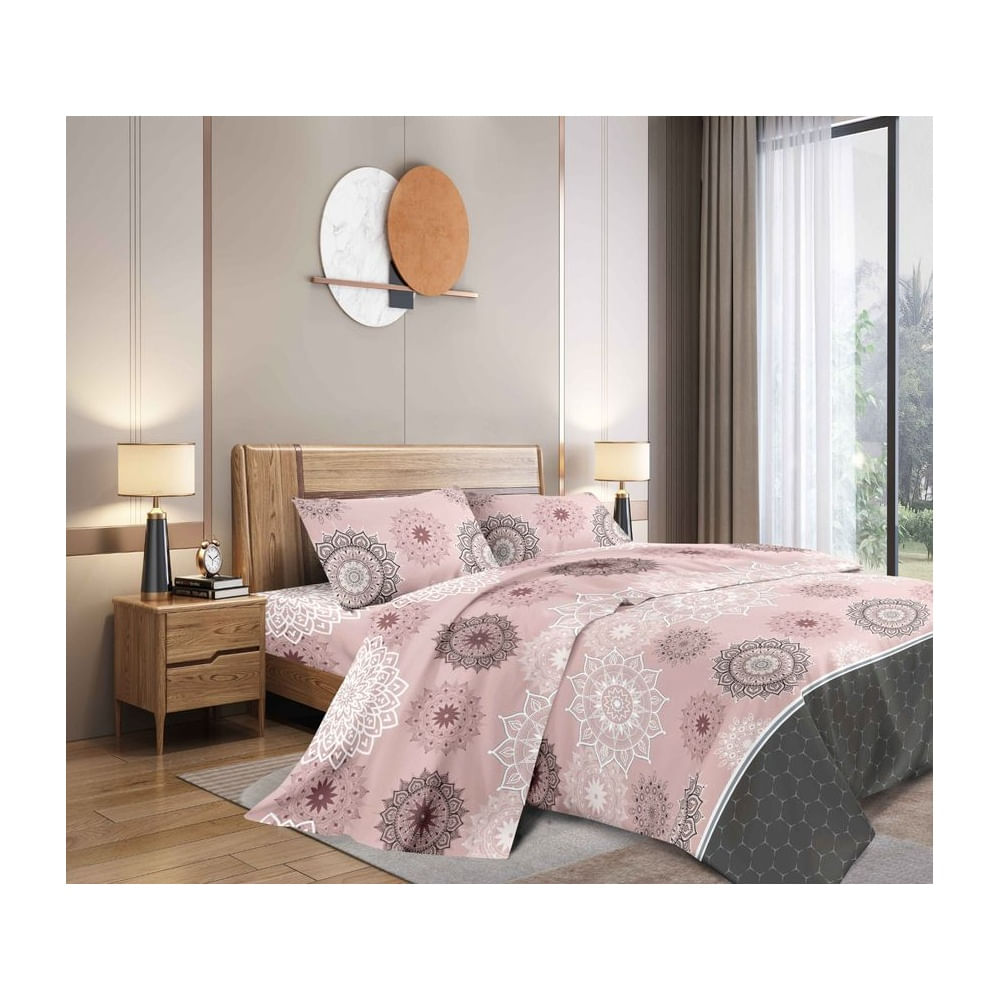 JUEGO DE SÁBANAS 4 PIEZAS 4800 HILOS 2 PLAZAS