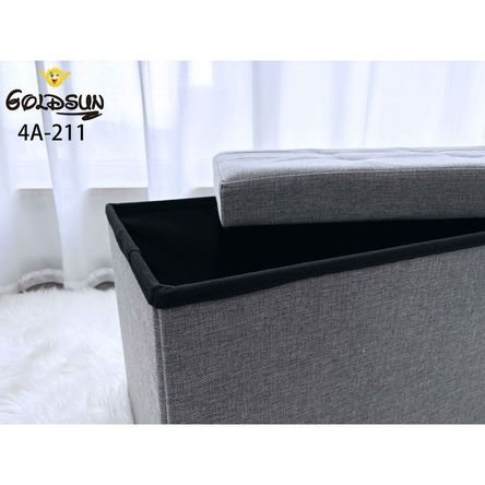 CAJA BAUL ORGANIZADORA DE ALMACENAMIENTO DE 76CM GRIS Gris CAJA BAUL ORGANIZADORA DE ALMACENAMIENTO DE 76CM GRIS Gris