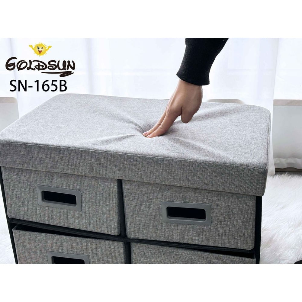 CAJA ORGANIZADORA DE ALMACENAMIENTO DE 60CM GRIS Gris CAJA ORGANIZADORA DE ALMACENAMIENTO DE 60CM GRIS Gris