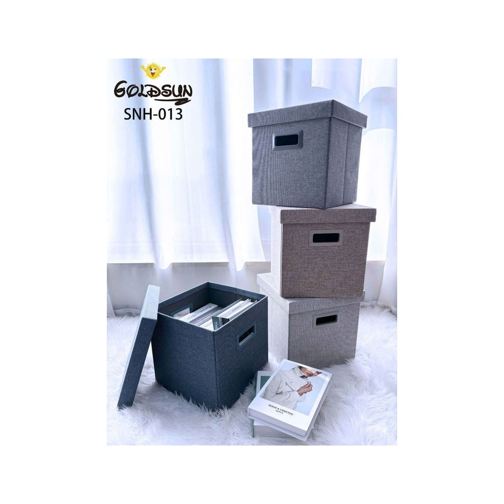 CAJA ORGANIZADORA DE ALMACENAMIENTO 30CM PLOMO Gris CAJA ORGANIZADORA DE ALMACENAMIENTO 30CM PLOMO Gris