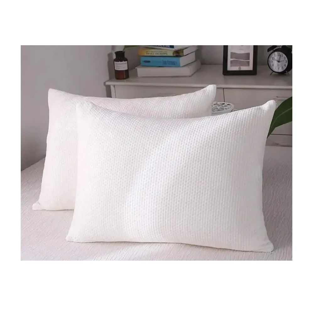 Pack De 2 Almohadas Gemelas de Bambu 75CM X 50CM QUEEN