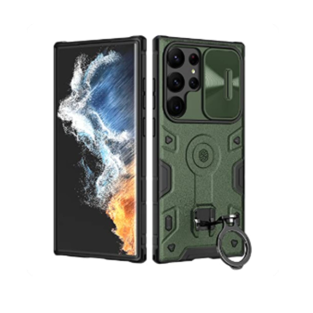 Case Camshield Armor Prop para Samsung Galaxy S24 Ulra - VERDE