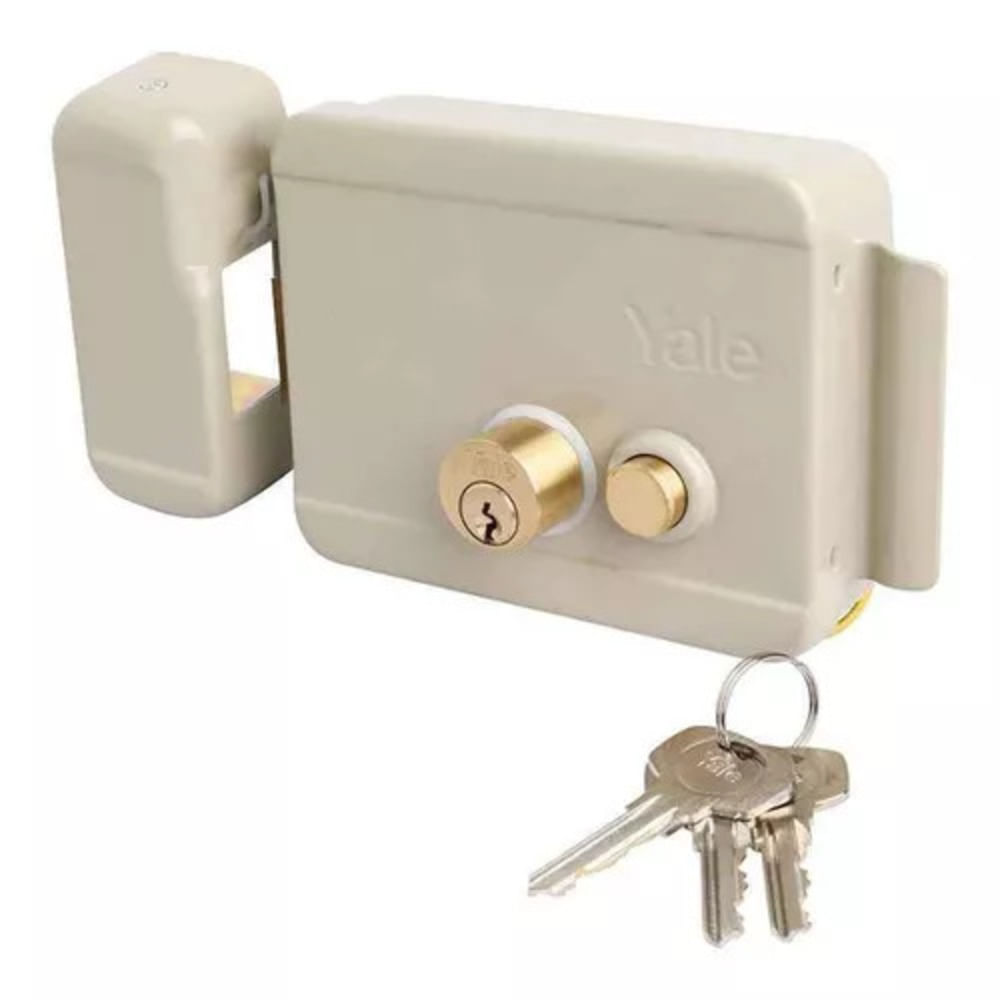 Cerradura Electrica 678 60mm Izquierda con Boton Caja Yale