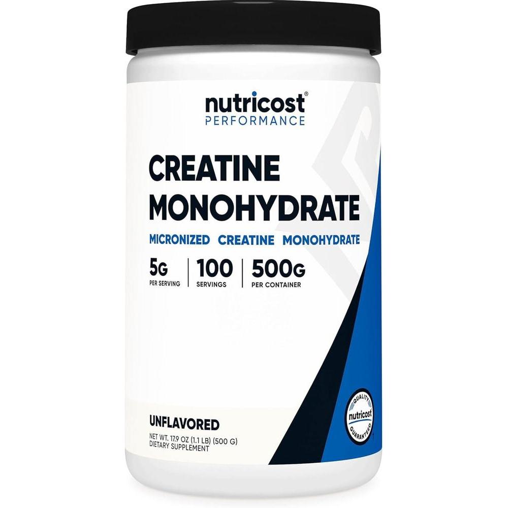 Monohidrato de creatina Nutricost, 100 porciones