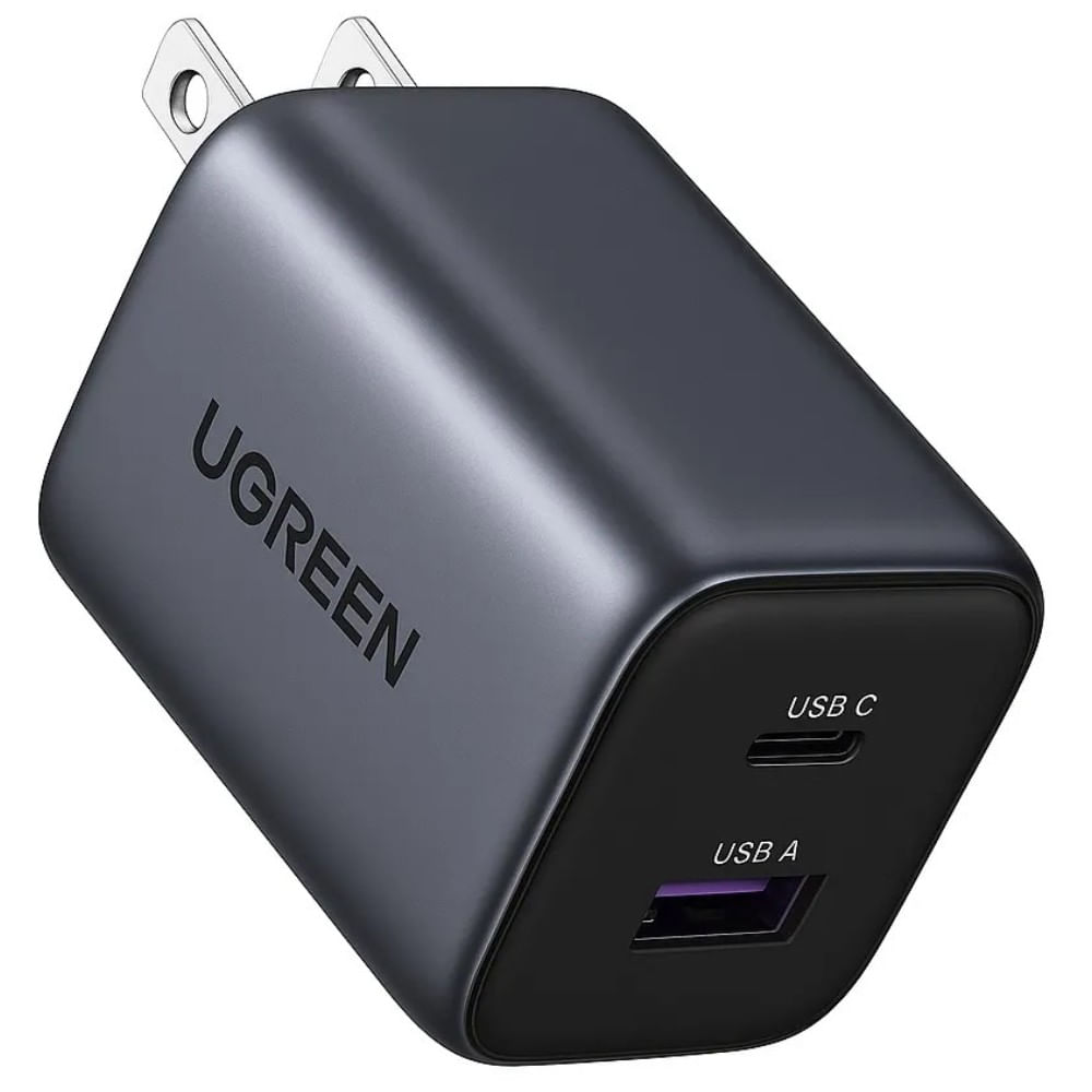 Cargador UGREEN 20W GaN Fast Charger Dual Port USB-C y USB-A PD 3.0 QC 3.0 - 55533