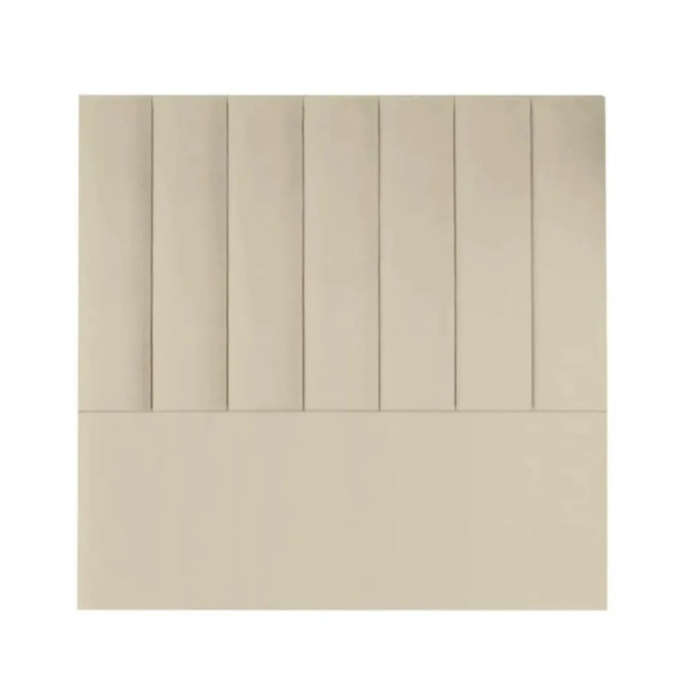 Cabecera acanalada Dos Plazas Color Beige - Tela