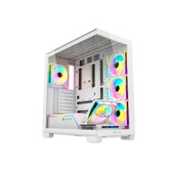 Caja Mid Tower Antryx FX 650 ARGB en blanco con iluminación RGB para gaming y óptima ventilación