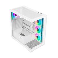 Caja Mid Tower ANTRYX FX 740 ARGB blanca con iluminación RGB y excelente ventilación