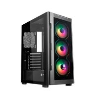 Caja Mid Tower Antryx RX 560 ARGB Negra - Diseño Elegante con Iluminación RGB y Gran Ventilación
