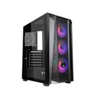 Caja Mid Tower Antryx RX 570 ARGB negra con iluminación RGB y excelente ventilación