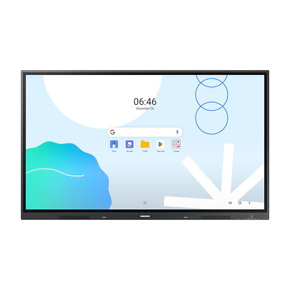 Pizarra Interactiva Samsung 75"" 4K Touch IR, 60Hz, sonido de 30W, ideal para aulas y presentaciones