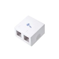 Toma el control de tu espacio con la roseta adosable Dixon blanca de 2 puertos – ideal para tu hoga