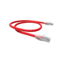 Cable patch UTP 3m Furukawa Gigalan Cat.6 LSZH, negro y rojo, alta velocidad y seguridad