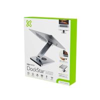 Docking station Klip Xtreme para notebook con puertos, soporte ergonómico y diseño compacto