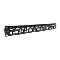 Panel de conexión modular Nexxt Cat6A, 24 puertos SFTP, ideal para rack y redes eficientes