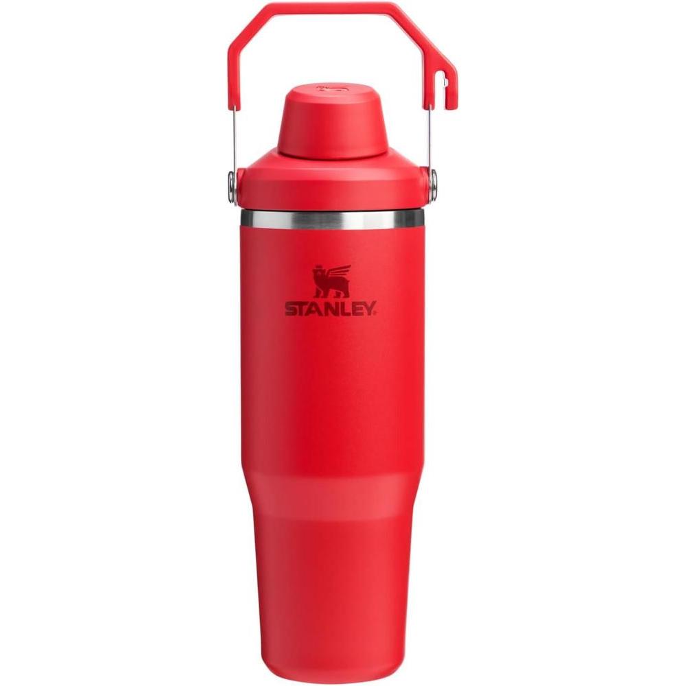 Stanley IceFlow 2.0 - Vaso rápido con asa y tapa, acero inoxidable, rojo chile