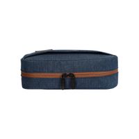Estuche organizador Teros Te-Acs9017Db para cables, color azul marino, práctico y funcional