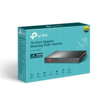 Conmutador TP-Link TL-SG1210MP V2 10 Puertos PoE, Alta Velocidad - Ideal para Redes Eficientes