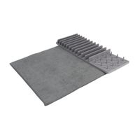 Escurridor plástico con tapete 44.5x16.5cm Copas Orange