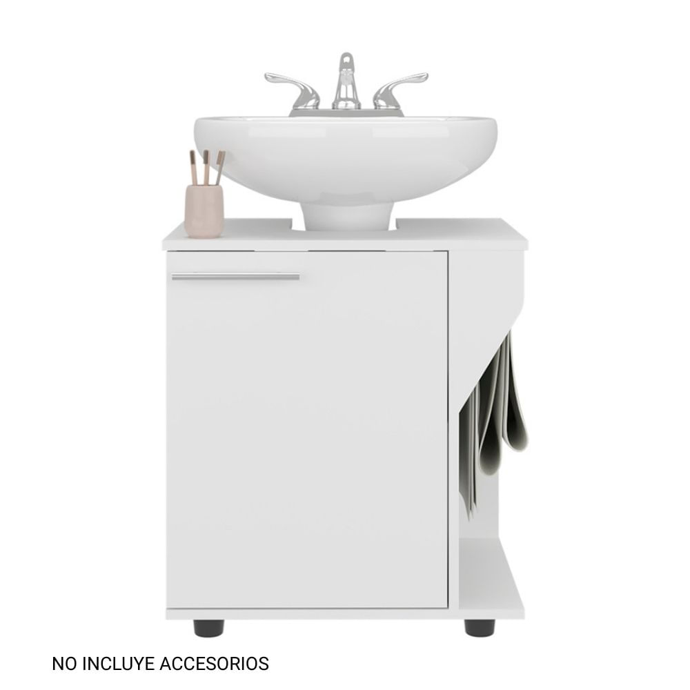 Mueble para Lavamanos Phillips 1 Puerta Blanco Tuhome
