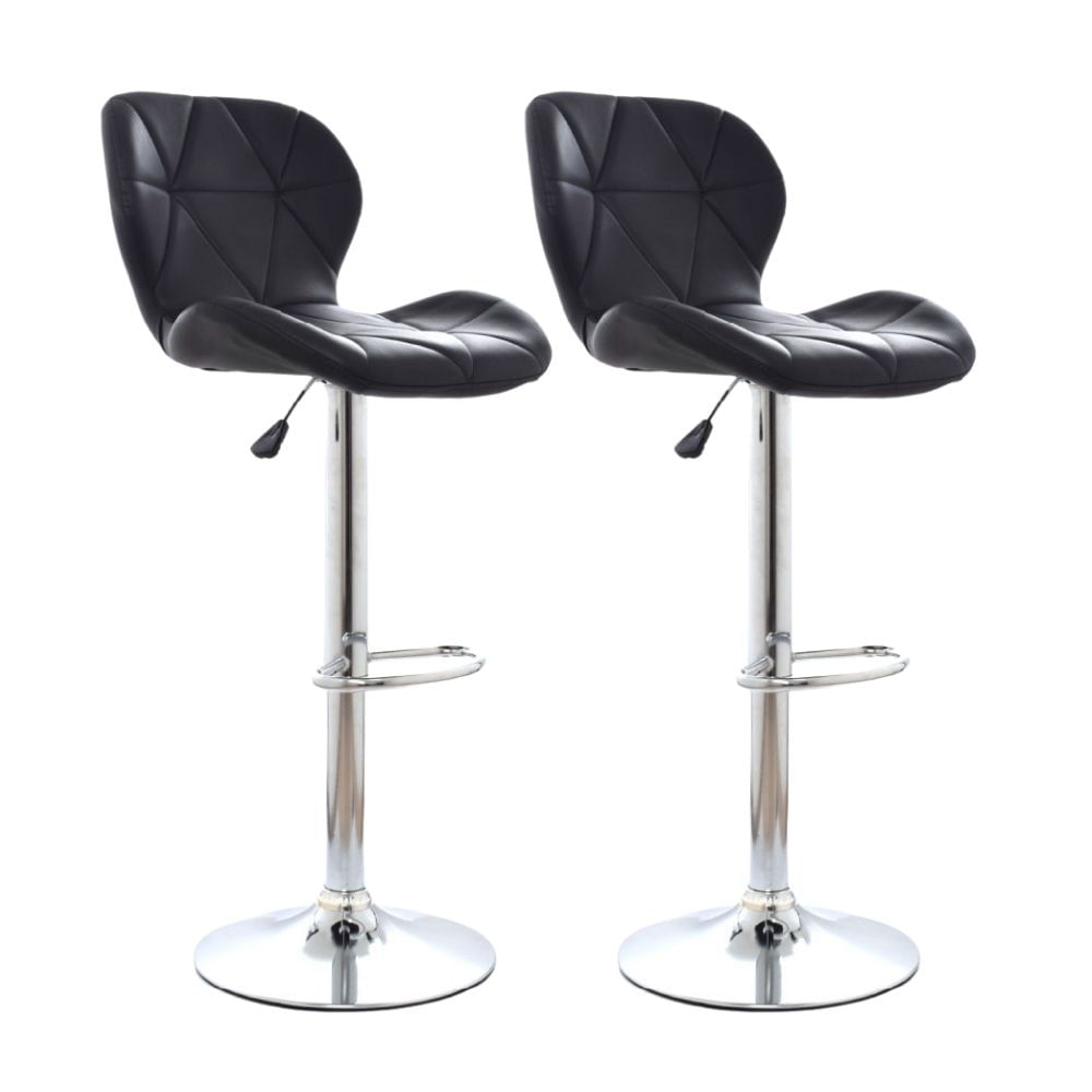 Set x 2 Bancos Bar Regulables Mariposa Negro Bonno