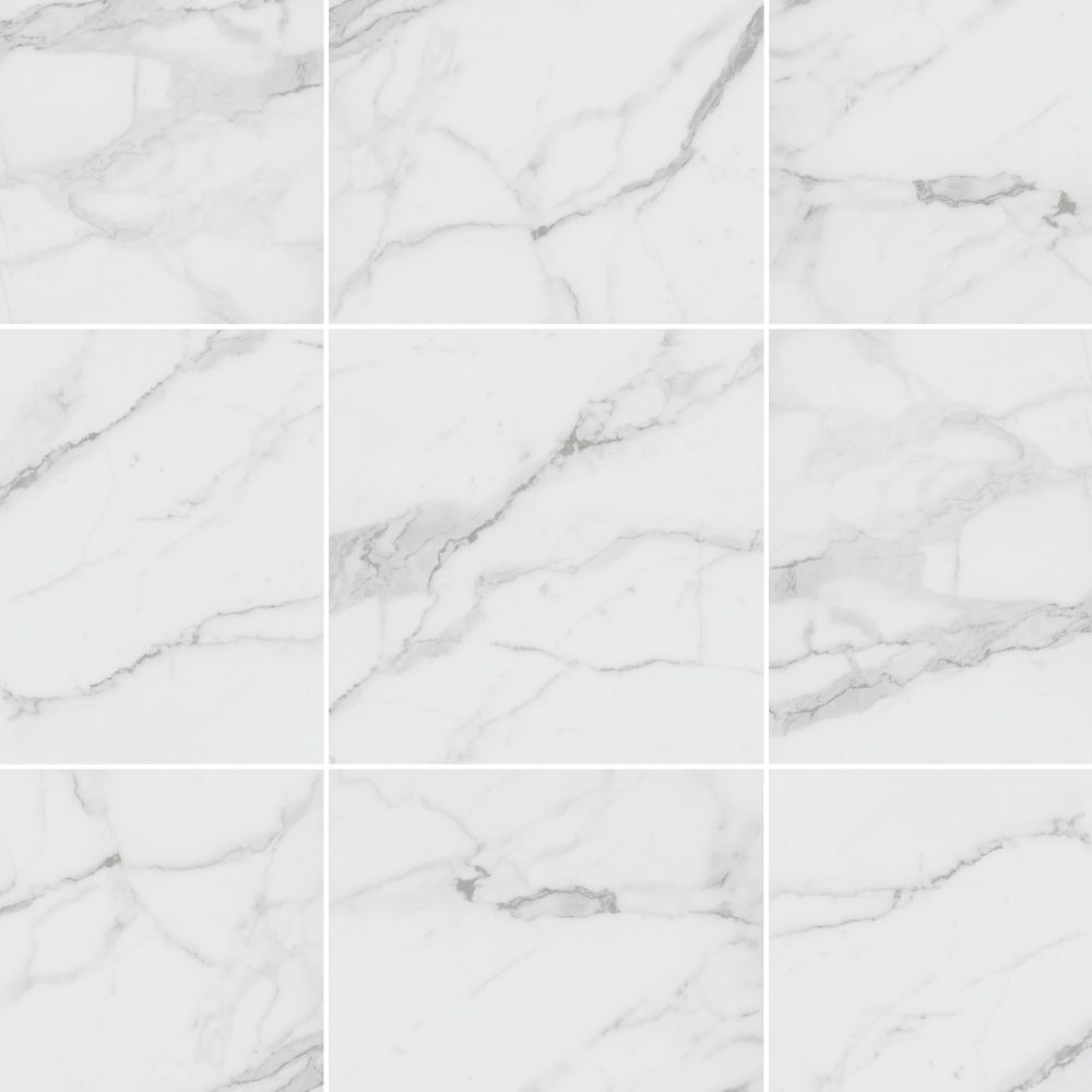 Piso Cerámico Marmolizado Alpuano Blanco 46x46cm 1.9m2 Gala