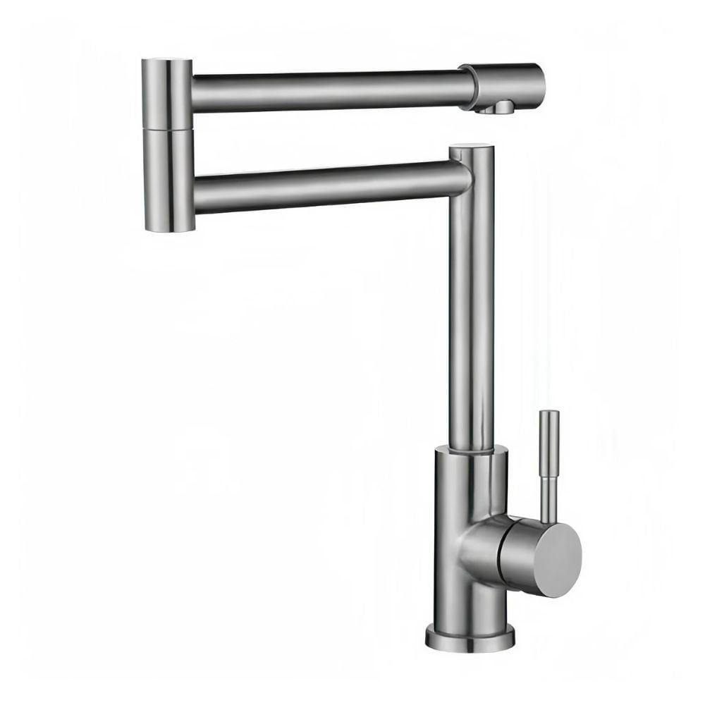 Grifería Eco Monocomando Pico Retractil Mueble Inoxidable Trebol