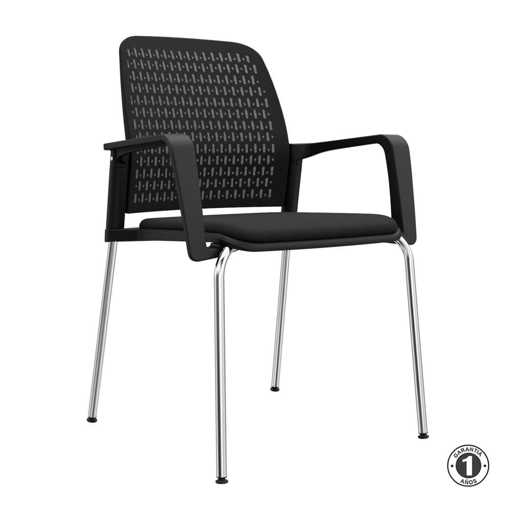 Silla Fija Pinko Negro Althea Confort