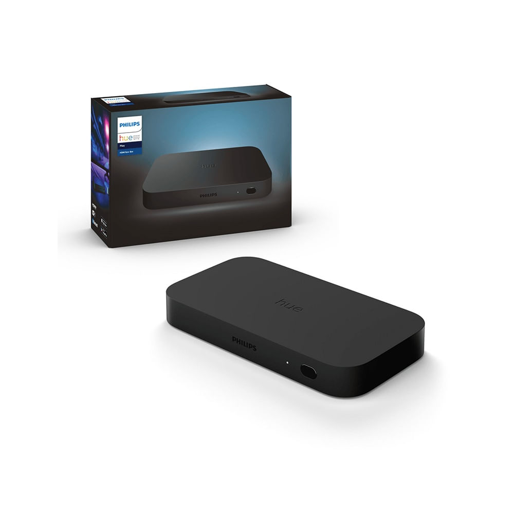 Philips Hue Play HDMI Sync Box, controlador LED inalámbrico, Bluetooth 4.2, color negro