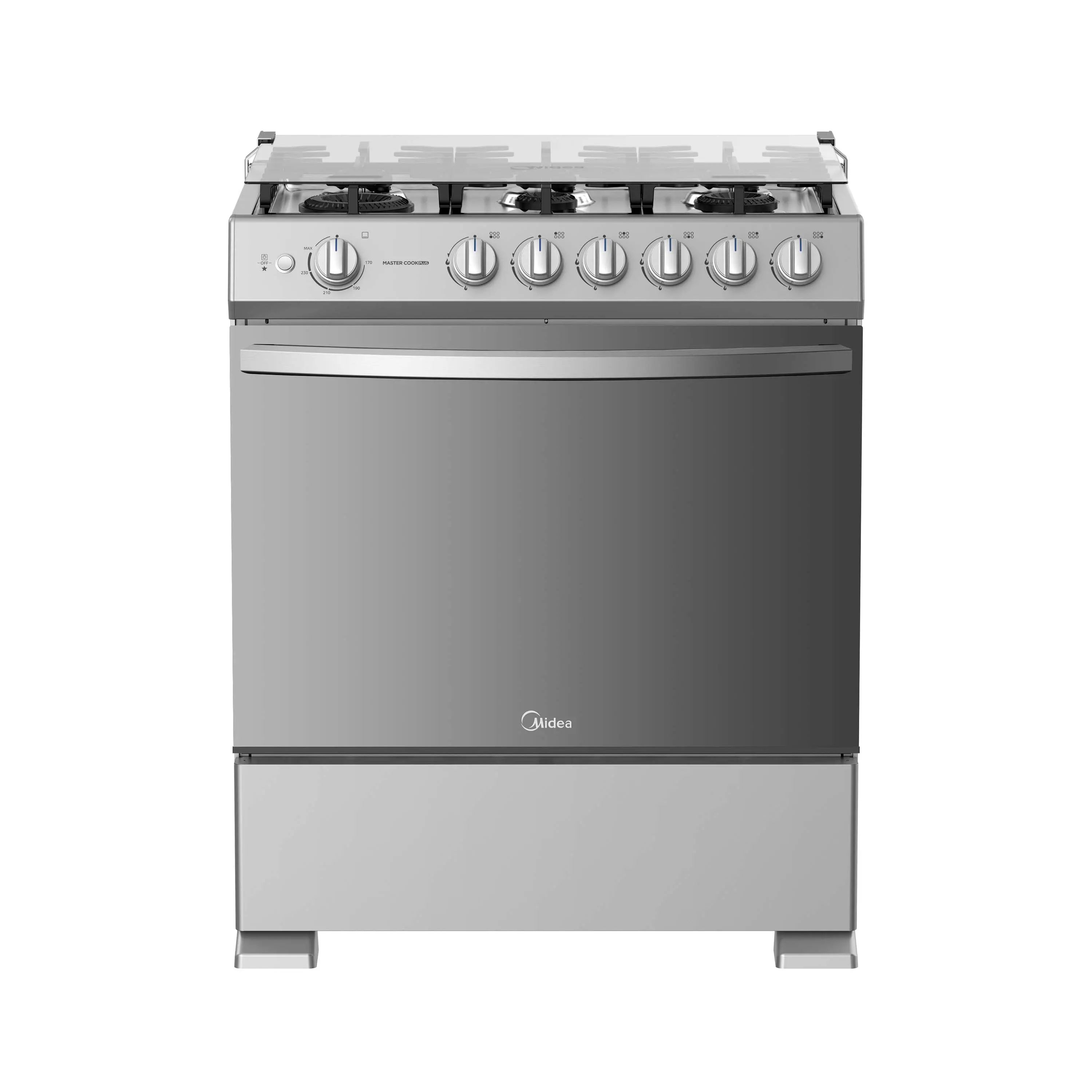 Cocinas a Gas Midea MasterCook Plus 30 Silver 6 Hornillas