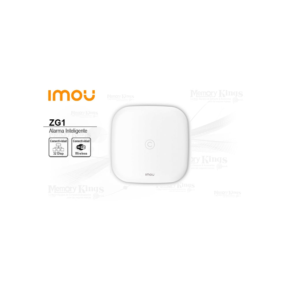 Centro de Alarma Inteligente IMOU ZG1 | Conectividad Wi-Fi y soporte para 32 dispositivos