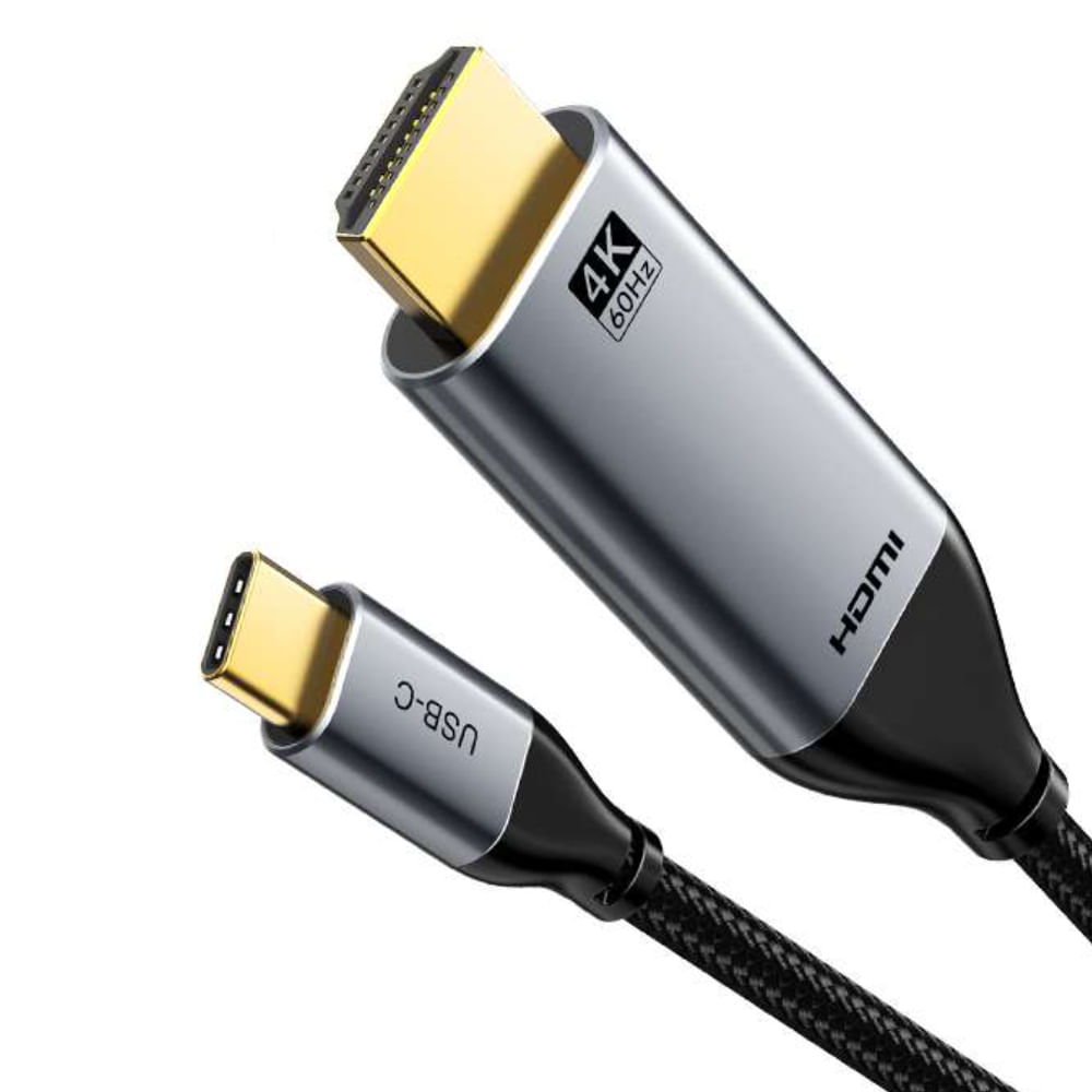 Cable USB-C a HDMI 4K 60Hz 1.8m - CABLETIME CC10K, Conexión Rápida y Alta Definición