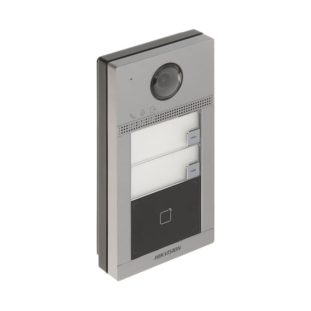 Estación de puerta Hikvision DS-KV8213-WME1 - Intercomunicador con video y audio, conexión Wi-Fi