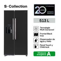 Refrigeradora S-Collection Boston Side by Side 513L Negro
