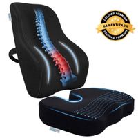 PACK COJÍN ASIENTO GEL MAS  COJÍN RESPALDAR  GEL   PREMIUM
